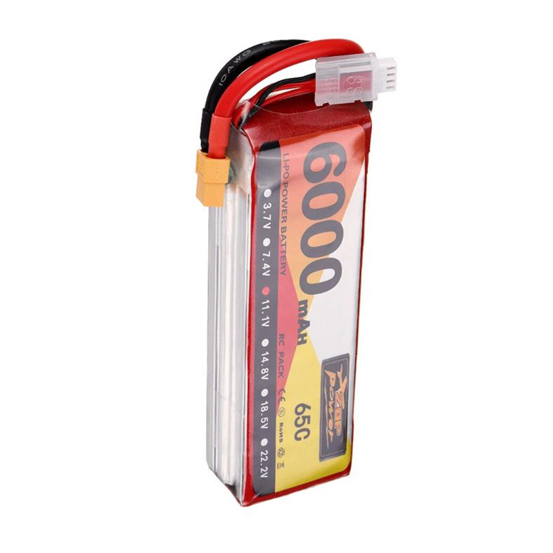 11.1V 6000mAh 65C lipo battery pack