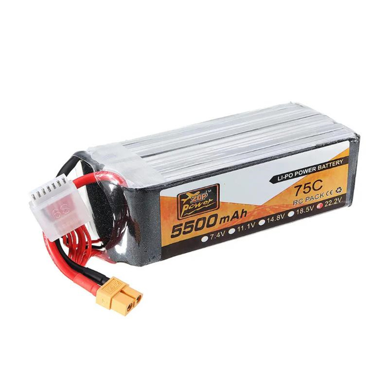 wholesale price 22.2v 5500mah 75c 6s lipo battery